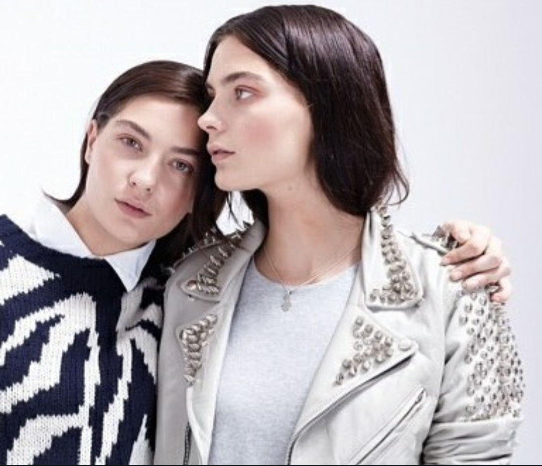 Women’s White Studded Leather Jacket